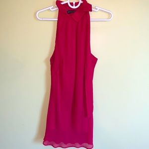 Beautiful raspberry colored Banana Republic sleeveless silk blouse